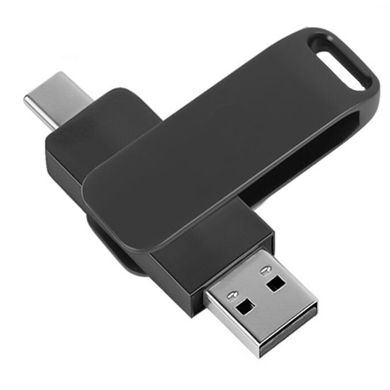SELÇUKLU SİYAH OTG USB BELLEK (64 GB 3.0) - USB BELLEK kurumsal hediyelikler