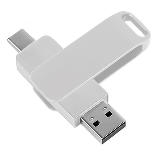 SELÇUKLU GÜMÜŞ OTG USB BELLEK (64 GB 3.0) - USB BELLEK kurumsal hediyelikler