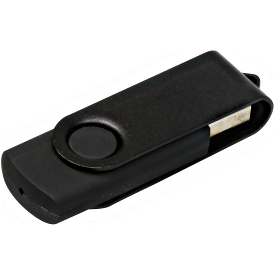 EŞREFOĞULLARI SİYAH DÖNER KAPAKLI USB BELLEK (32 GB) - USB BELLEK kurumsal hediyelikler