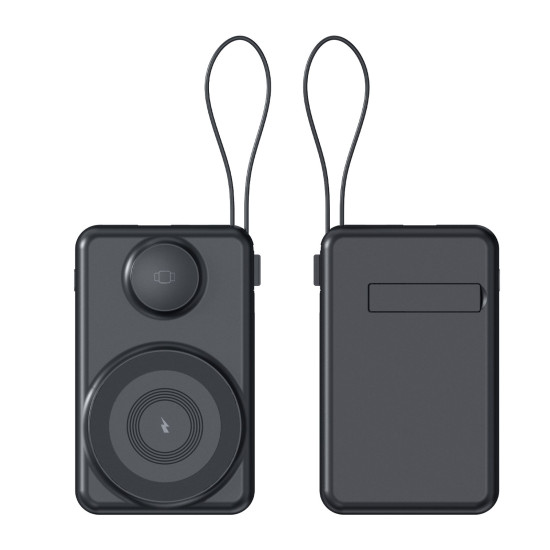 KAYABEYİ 10.000 MAH SİYAH MAGSAFE  ve  WIRELESS POWERBANK - POWERBANK kurumsal hediyelikler