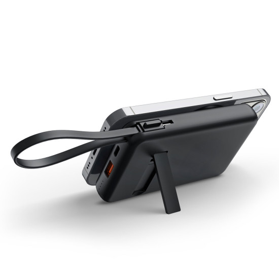 KAYABEYİ 10.000 MAH SİYAH MAGSAFE  ve  WIRELESS POWERBANK - POWERBANK kurumsal hediyelikler