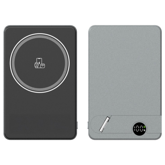 KİLYOS 10.000 MAH SİYAH MAGSAFE  ve  WIRELESS STANDLI POWERBANK - POWERBANK kurumsal hediyelikler
