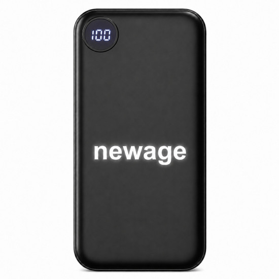 Kumburnu 10.000 mAh Siyah LED’li Powerbank | Ekstra Promosyon Kumburnu 10.000 mAh Siyah LED’li Powerbank logo baskılı 232101
