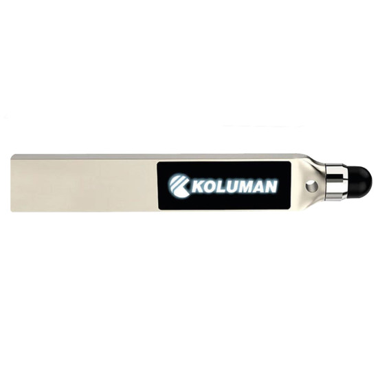 LADİN GÜMÜŞ LEDLİ USB BELLEK (32 GB) - USB BELLEK kurumsal hediyelikler