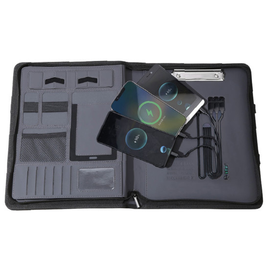 KURTBOĞAZI 8.000 MAH WIRELESS POWERBANK ORGANİZER ÇANTA - POWERBANK DEFTER kurumsal hediyelikler