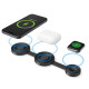 KERVAN SİYAH 3 LÜ WIRELESS ŞARJ STANDI - USB BELLEK kurumsal hediyelikler