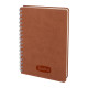 BATIKENT KAHVERENGİ SPİRALLİ TARİHSİZ DEFTER (15X21 CM) - TARİHSİZ DEFTERLER kurumsal hediyelikler