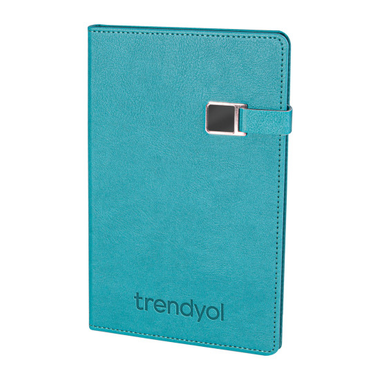 ESENBOĞA TURKUAZ TARİHSİZ DEFTER (13X21 CM) - TARİHSİZ DEFTERLER kurumsal hediyelikler