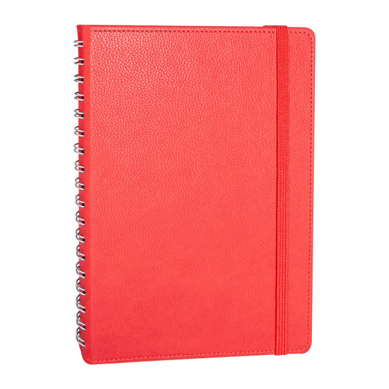 SÖĞÜTÖZÜ KIRMIZI SPİRALLİ TARİHSİZ DEFTER (17X24 CM) - TARİHSİZ DEFTERLER kurumsal hediyelikler