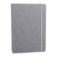 SÖĞÜTÖZÜ GRİ SPİRALLİ TARİHSİZ DEFTER (17X24 CM)