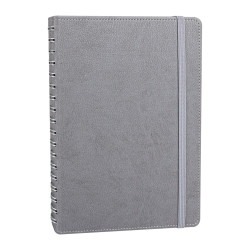 SÖĞÜTÖZÜ GRİ SPİRALLİ TARİHSİZ DEFTER (17X24 CM)