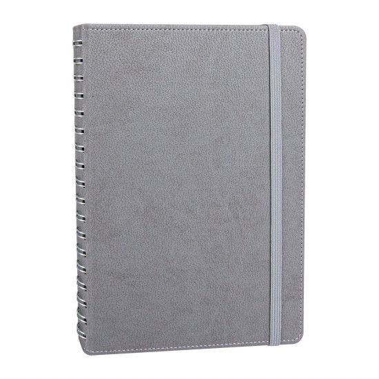 SÖĞÜTÖZÜ GRİ SPİRALLİ TARİHSİZ DEFTER (17X24 CM) - TARİHSİZ DEFTERLER kurumsal hediyelikler
