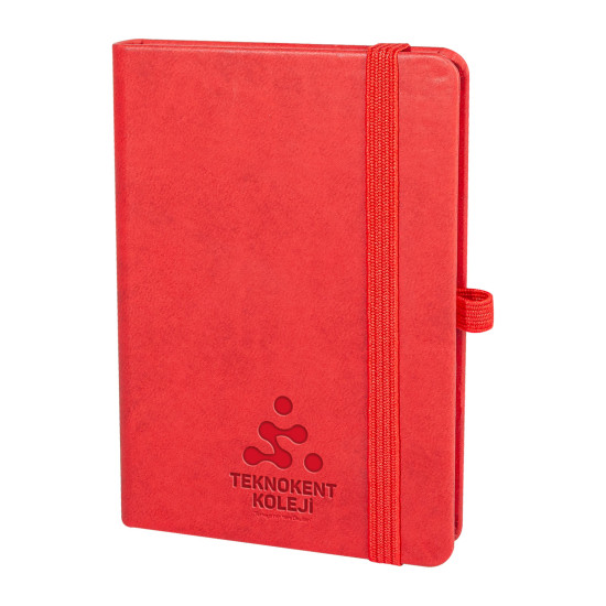 İNCEK KIRMIZI TARİHSİZ DEFTER (9X14 CM) - TARİHSİZ DEFTERLER kurumsal hediyelikler