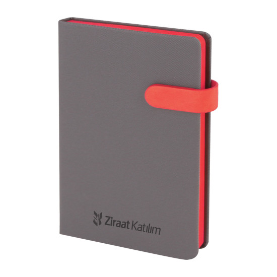 ORAN KIRMIZI TARİHSİZ DEFTER (13X21 CM) - TARİHSİZ DEFTERLER kurumsal hediyelikler