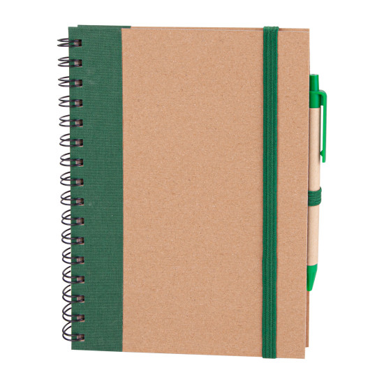 PURSAKLAR YEŞİL SPİRALLİ TARİHSİZ DEFTER (15X21 CM) - TARİHSİZ DEFTERLER kurumsal hediyelikler