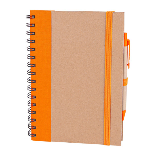 PURSAKLAR TURUNCU SPİRALLİ TARİHSİZ DEFTER (15X21 CM) - TARİHSİZ DEFTERLER kurumsal hediyelikler