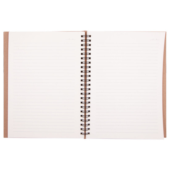 BASINEVLERİ KRAFT SPİRALLİ TARİHSİZ DEFTER (15X21 CM) - TARİHSİZ DEFTERLER kurumsal hediyelikler