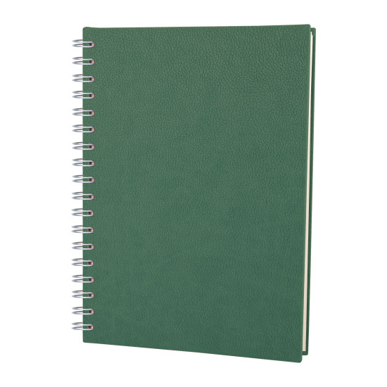 ALTINDAĞ YEŞİL KARELİ SPİRALLİ TARİHSİZ DEFTER (17X24 CM) -  kurumsal hediyelikler