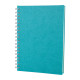 ALTINDAĞ TURKUAZ KARELİ SPİRALLİ TARİHSİZ DEFTER (17X24 CM) -  kurumsal hediyelikler