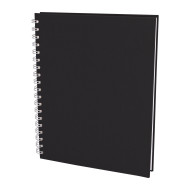 SEĞMENLER SİYAH KARELİ SPİRALLİ TARİHSİZ DEFTER (19X25 CM)