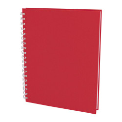 SEĞMENLER KIRMIZI KARELİ SPİRALLİ TARİHSİZ DEFTER (19X25 CM)
