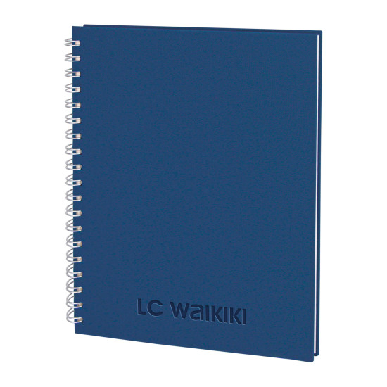 SEĞMENLER LACİVERT KARELİ SPİRALLİ TARİHSİZ DEFTER (19X25 CM) - TARİHSİZ DEFTERLER kurumsal hediyelikler