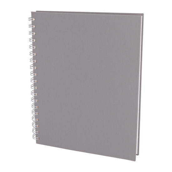 SEĞMENLER GRİ KARELİ SPİRALLİ TARİHSİZ DEFTER (19X25 CM) - TARİHSİZ DEFTERLER kurumsal hediyelikler