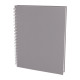 SEĞMENLER GRİ KARELİ SPİRALLİ TARİHSİZ DEFTER (19X25 CM) - TARİHSİZ DEFTERLER kurumsal hediyelikler