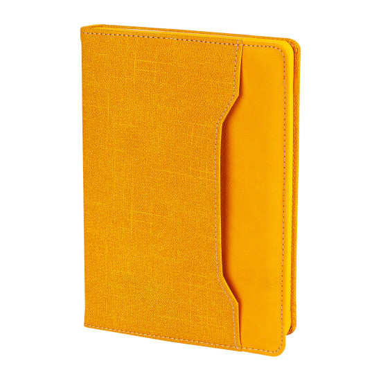 KORU SARI TARİHSİZ DEFTER (15X21 CM) -  kurumsal hediyelikler