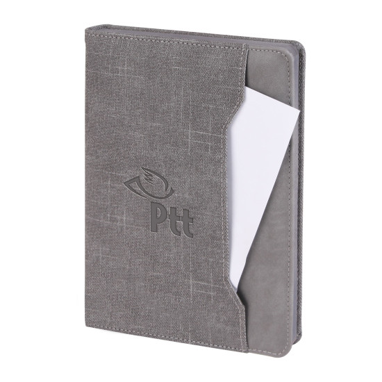 KORU GRİ TARİHSİZ DEFTER (15X21 CM) -  kurumsal hediyelikler
