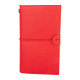 KUĞULU KIRMIZI TARİHSİZ DEFTER (11,5X20 CM) -  kurumsal hediyelikler
