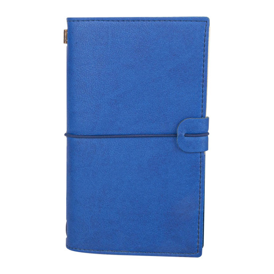 KUĞULU LACİVERT TARİHSİZ DEFTER (11,5X20 CM) -  kurumsal hediyelikler
