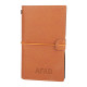 KUĞULU KAHVERENGİ TARİHSİZ DEFTER (11,5X20 CM) -  kurumsal hediyelikler