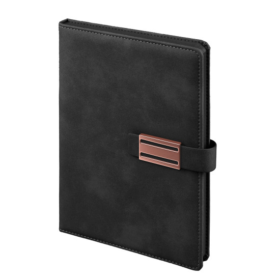 Akıncı Siyah Tarihsiz Defter (15x21 cm) logo baskılı 310101