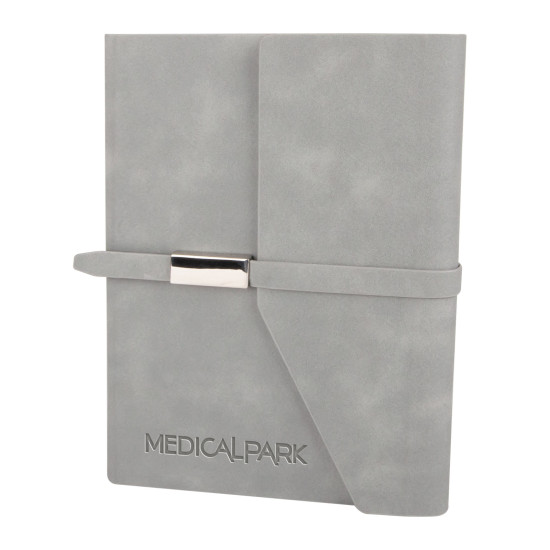 MOGAN GRİ TARİHSİZ DEFTER (15x21 CM) -  kurumsal hediyelikler