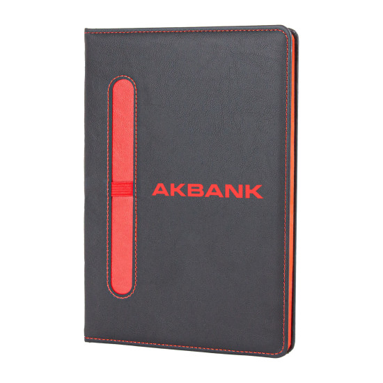 EYMİR KIRMIZI TARİHSİZ DEFTER (15x21 CM) -  kurumsal hediyelikler