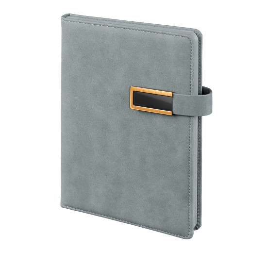 Anafartalar Gri Tarihsiz Defter (15x21 cm) | Ekstra Promosyon Anafartalar Gri Tarihsiz Defter (15x21 cm) logo baskılı 311722