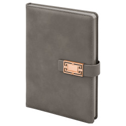 ÖVEÇLER GRİ TARİHSİZ DEFTER (15X21 CM)