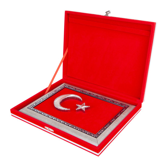 SANCAK DİKDÖRTGEN BAYRAK PLAKET - AHŞAP PLAKETLER kurumsal hediyelikler