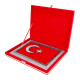 SANCAK DİKDÖRTGEN BAYRAK PLAKET - AHŞAP PLAKETLER kurumsal hediyelikler