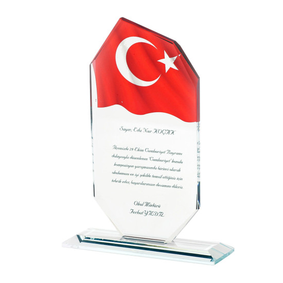 OSKAY ŞEFFAF KRİSTAL PLAKET - KRİSTAL PLAKETLER kurumsal hediyelikler