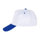 PAPATYA BEYAZ-SAKS MAVİ POLYESTER ŞAPKA - ŞAPKALAR kurumsal hediyelikler
