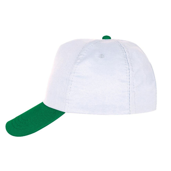 PAPATYA BEYAZ-YEŞİL POLYESTER ŞAPKA - ŞAPKALAR kurumsal hediyelikler