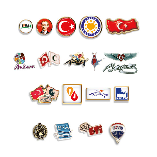 MALDİV ÖZEL DÖKÜM VE DOMEKS BASKILI ROZETLER - DERİ VE METAL ANAHTARLIKLAR kurumsal hediyelikler
