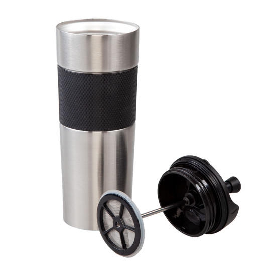 CİDE GÜMÜŞ 500 ML FRENCH PRESS TERMOS - TERMOSLAR VE MATARALAR kurumsal hediyelikler