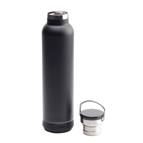 IHLARA SİYAH 650 ML DERECELİ HOPARLÖRLÜ TERMOS - TERMOSLAR VE MATARALAR kurumsal hediyelikler