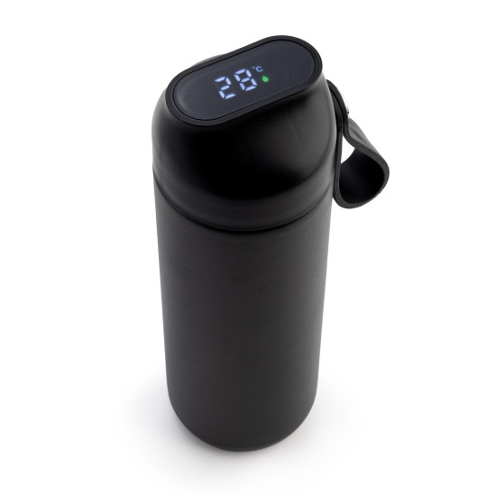 KEBAN SİYAH 600 ML DERECELİ TERMOS - TERMOSLAR VE MATARALAR kurumsal hediyelikler