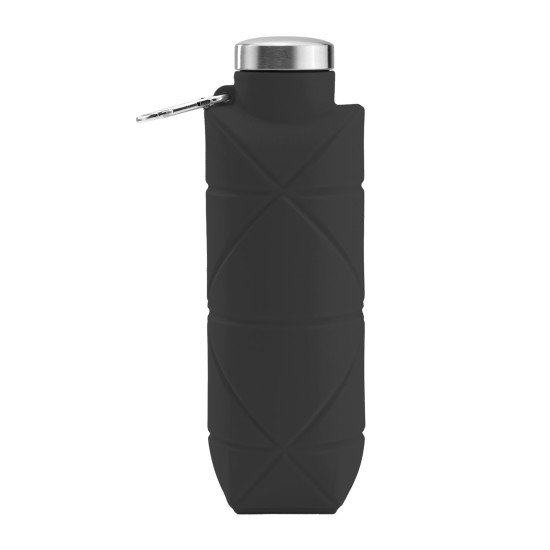AYDENİZ SİYAH 700 ML KATLANABİLİR SİLİKON MATARA - TERMOSLAR VE MATARALAR kurumsal hediyelikler
