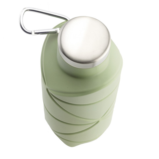 AYDENİZ YEŞİL 700 ML KATLANABİLİR SİLİKON MATARA - TERMOSLAR VE MATARALAR kurumsal hediyelikler