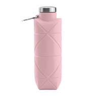 AYDENİZ PEMBE 700 ML KATLANABİLİR SİLİKON MATARA